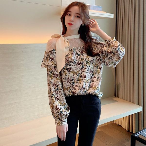 women's blouses & shirts zcwxm bow floral blouse women mesh bandage print elegant blusas mujer ruffles 2021 patchwork retro office lady, White
women's blouses & shirts zcwxm bow floral blouse women mesh bandage print elegant blusas mujer ruffles 2021 patchwork retro office lady, White