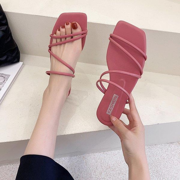 slippers women summer 2021 korean version square-toe flat-heel candy color fashion outer wear sandals plus size, Black
slippers women summer 2021 korean version square-toe flat-heel candy color fashion outer wear sandals plus size, Black