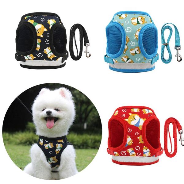 small dog harness and leash suit pet cat vest for dogs summer reflective cartoon dropship collars & leashes
small dog harness and leash suit pet cat vest for dogs summer reflective cartoon dropship collars & leashes
