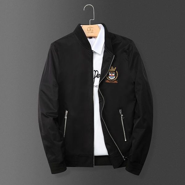 station european men's fashion slim white 2021 spring and autumn embroidered jacket trendy baseball uniform jackets, Black;brown
station european men's fashion slim white 2021 spring and autumn embroidered jacket trendy baseball uniform jackets, Black;brown