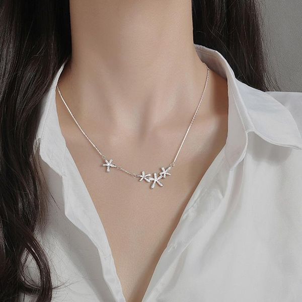 chains flash diamond starry flower necklace ins cold wind niche light luxury simple clavicle chain 2021 female, Silver
chains flash diamond starry flower necklace ins cold wind niche light luxury simple clavicle chain 2021 female, Silver