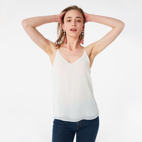tank women double layer chiffon blouses summer casual camis sleeveless shirt 210515, White
tank women double layer chiffon blouses summer casual camis sleeveless shirt 210515, White