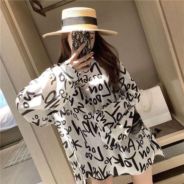women's t-shirt fat plus mm korean version harajuku style long sleeve student loose autumn top, White
women's t-shirt fat plus mm korean version harajuku style long sleeve student loose autumn top, White