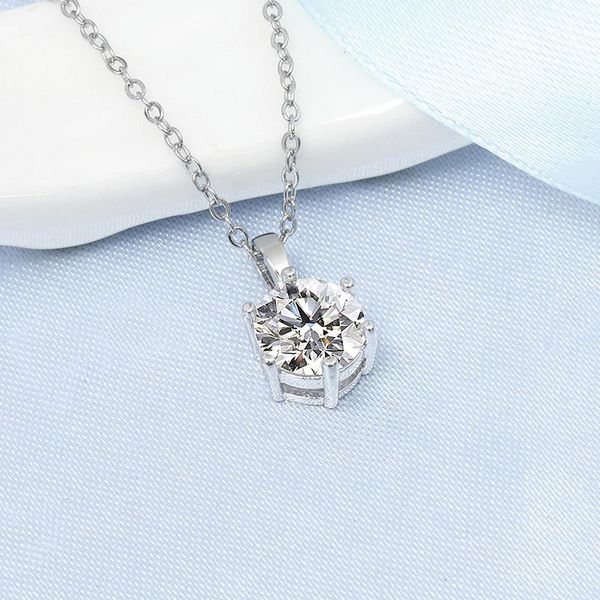 moissanite necklace pendant fashion women necklaces wedding jewelry gift, Silver
moissanite necklace pendant fashion women necklaces wedding jewelry gift, Silver