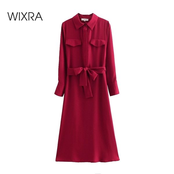 wixra fashion party dresses turn down collar full sleeve mid-claf womens long dresses sashes spring autumn 210419, Black;gray
wixra fashion party dresses turn down collar full sleeve mid-claf womens long dresses sashes spring autumn 210419, Black;gray