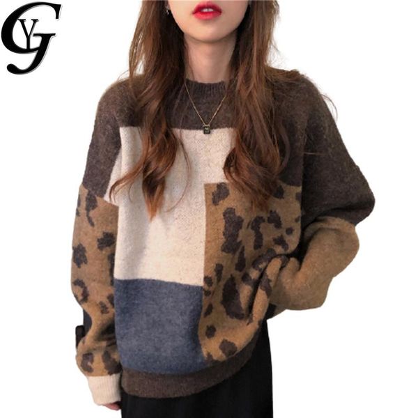chic ulzzang fashion patchwork leopard winter sweaters women 2021 casual o-neck long sleeve pullover knitted oversized sweater women's, White;black
chic ulzzang fashion patchwork leopard winter sweaters women 2021 casual o-neck long sleeve pullover knitted oversized sweater women's, White;black
