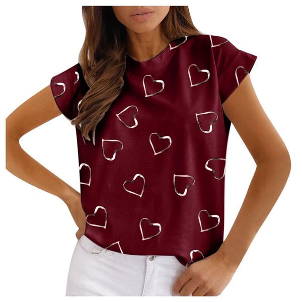 women's t-shirt women heart print t shirt plus size short sleeve o-neck summer casual pullover tshirts camisetas de mujer, White
women's t-shirt women heart print t shirt plus size short sleeve o-neck summer casual pullover tshirts camisetas de mujer, White