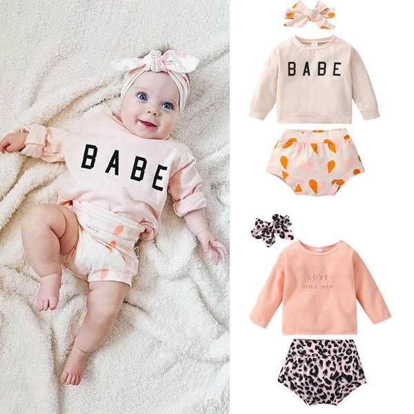 clothing sets baby boys girls casual sweatshirt and shorts set letter long sleeve pullover + lepoard short pants headband, 0-24months, White
clothing sets baby boys girls casual sweatshirt and shorts set letter long sleeve pullover + lepoard short pants headband, 0-24months, White
