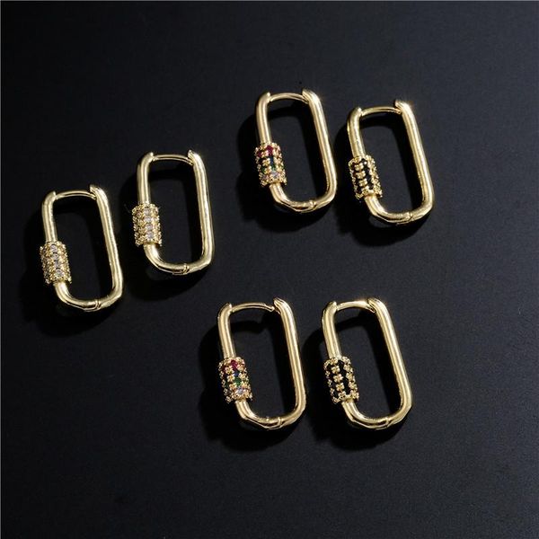 hoop & huggie wtltc 2.2cm big u shaped earrings for women rainbow cz stone charms gold metal brass hoops statement gift, Golden;silver
hoop & huggie wtltc 2.2cm big u shaped earrings for women rainbow cz stone charms gold metal brass hoops statement gift, Golden;silver