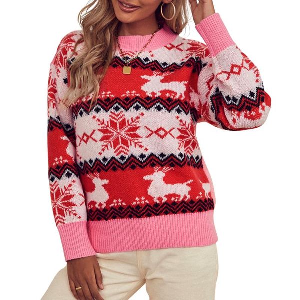 women's sweaters women clothing christmas knitted sweater with cartoon elk snowflake ladies holiday autumn casual, White;black
women's sweaters women clothing christmas knitted sweater with cartoon elk snowflake ladies holiday autumn casual, White;black