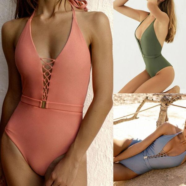 womens swimwear bikini monokini padded one piece backless thong women's tracksuits, Gray
womens swimwear bikini monokini padded one piece backless thong women's tracksuits, Gray
