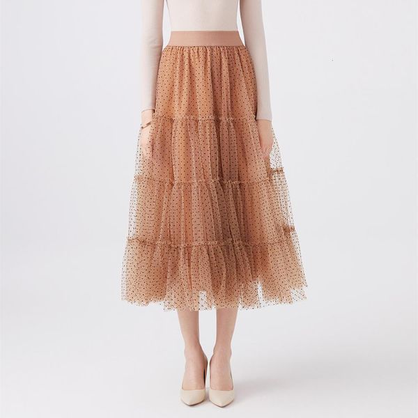 blazers 3 layers mesh women 2021 spring high waist polka dot pleated voile chic long tulle ins tutu skirt femme, Black
blazers 3 layers mesh women 2021 spring high waist polka dot pleated voile chic long tulle ins tutu skirt femme, Black