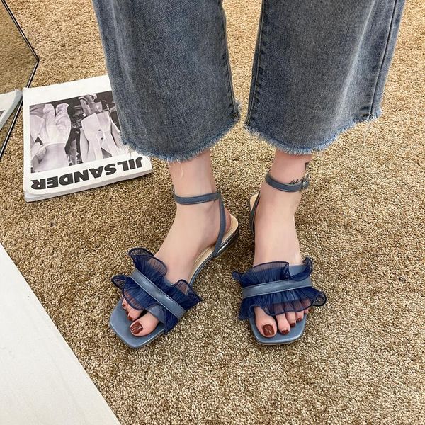 sandals open-toed women 2021 summer style wild square head fairy lotus leaf word buckle thick heel solid beach shoes, Black
sandals open-toed women 2021 summer style wild square head fairy lotus leaf word buckle thick heel solid beach shoes, Black