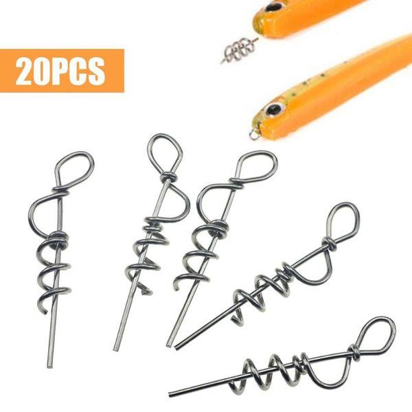 20pcs fishing spring twistting lock 45mm centering pin screw hook for soft lure worm fish tackle accessories hooks
20pcs fishing spring twistting lock 45mm centering pin screw hook for soft lure worm fish tackle accessories hooks