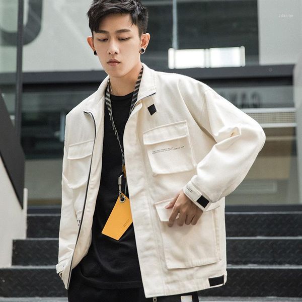 men's jackets autumn trend multi-pocket jacket loose casual, Black;brown
men's jackets autumn trend multi-pocket jacket loose casual, Black;brown