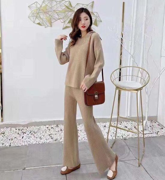 two piece dress 2021 women wool knitted suit warm spring autumn female pullover sweater & pants 2 set beige, black, khaki, White
two piece dress 2021 women wool knitted suit warm spring autumn female pullover sweater & pants 2 set beige, black, khaki, White