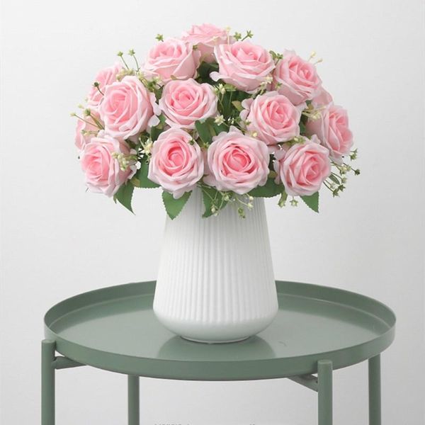 artificial rose flowers bride bouquet fake flower for wedding party home decoration flores artificiales decorative & wreaths
artificial rose flowers bride bouquet fake flower for wedding party home decoration flores artificiales decorative & wreaths