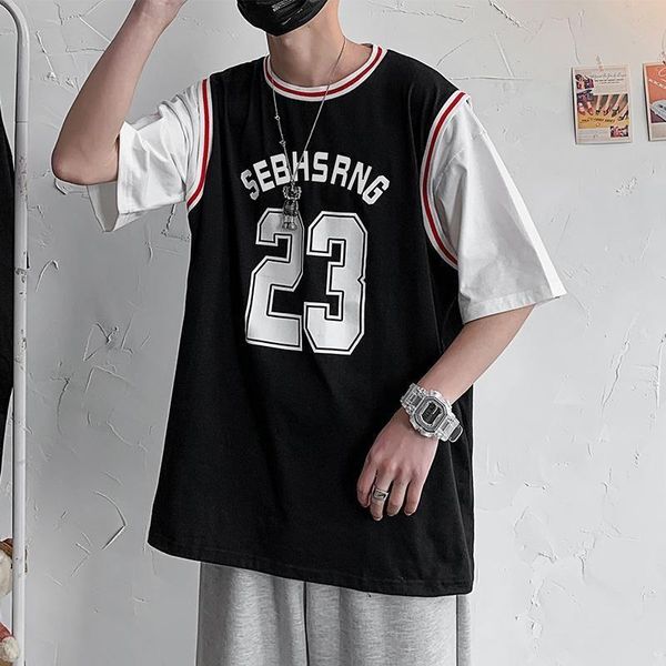 men's t-shirts 2021 summer short-sleeved t-shirt sports trend street hip-hop personality loose fake two funko basketball, White;black
men's t-shirts 2021 summer short-sleeved t-shirt sports trend street hip-hop personality loose fake two funko basketball, White;black
