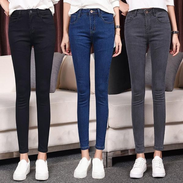 women's jeans high waist skinny fashion fitted denim trousers plus size vintage stretch for female blue casual pants
women's jeans high waist skinny fashion fitted denim trousers plus size vintage stretch for female blue casual pants