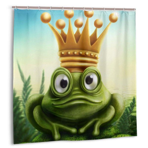 shower curtain,frog prince on moss stone with crown fairytale inspired cartoon image bath curtain set with hooks
shower curtain,frog prince on moss stone with crown fairytale inspired cartoon image bath curtain set with hooks