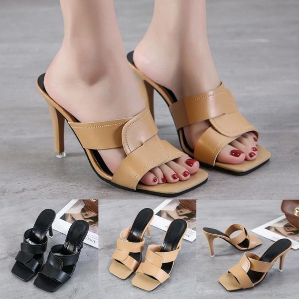 solid color open toe breathable comfortable high heels casual shopping party shoes summer wear simple ladies sandals #, Black
solid color open toe breathable comfortable high heels casual shopping party shoes summer wear simple ladies sandals #, Black