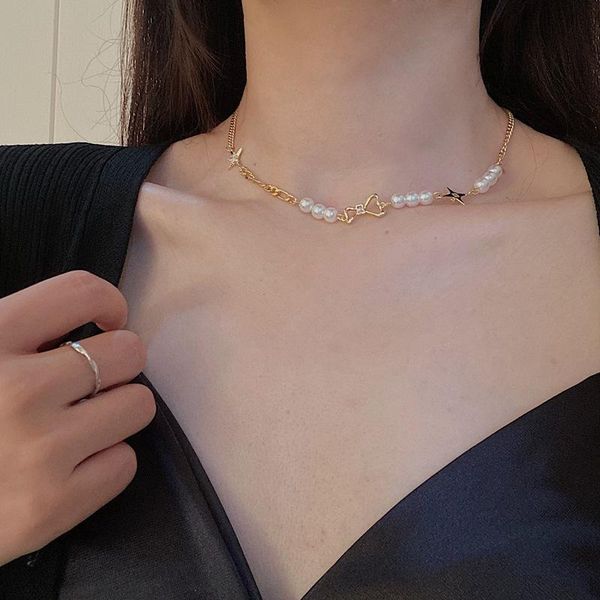 chains 2021 korean trendy gold silver color clavicle chain pearl necklace for woman simple temperament aesthetic jewelry party gift
chains 2021 korean trendy gold silver color clavicle chain pearl necklace for woman simple temperament aesthetic jewelry party gift