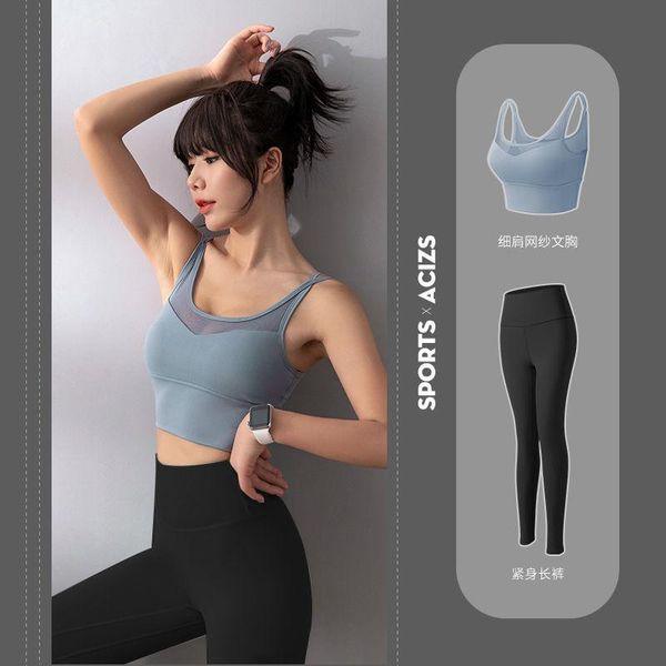 yoga outfit two piece set women suit 's back show thin bra three high waist pants sports conjuntos de mujer ensemble femme
yoga outfit two piece set women suit 's back show thin bra three high waist pants sports conjuntos de mujer ensemble femme