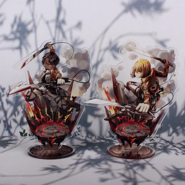charms anime figure figurine toys attack on titanacrylic desk stand eren levi model double-side, Bronze;silver
charms anime figure figurine toys attack on titanacrylic desk stand eren levi model double-side, Bronze;silver