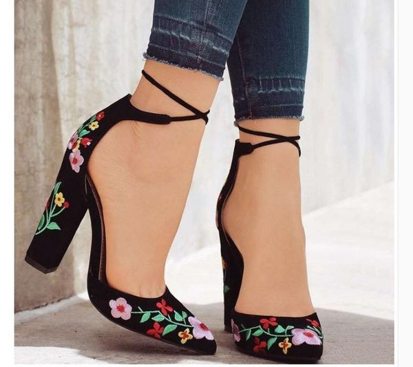 summer womens high heels chunky embroidered flowers sandal ladies fashion elegant delicate pretty party dinner shoes sandals, Black
summer womens high heels chunky embroidered flowers sandal ladies fashion elegant delicate pretty party dinner shoes sandals, Black