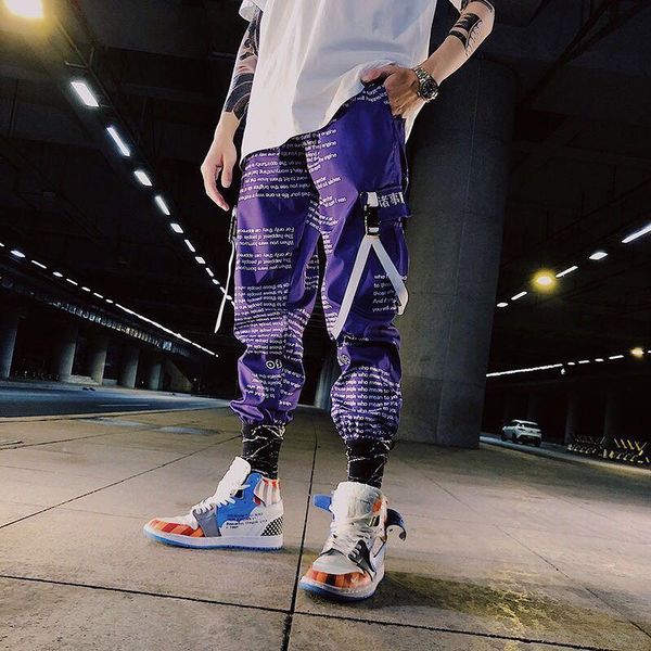 men's pants color block pocket patchwork cargo joggers men graffiti hip hop letter print harem mens casual dance trousers sweatpants, Black
men's pants color block pocket patchwork cargo joggers men graffiti hip hop letter print harem mens casual dance trousers sweatpants, Black