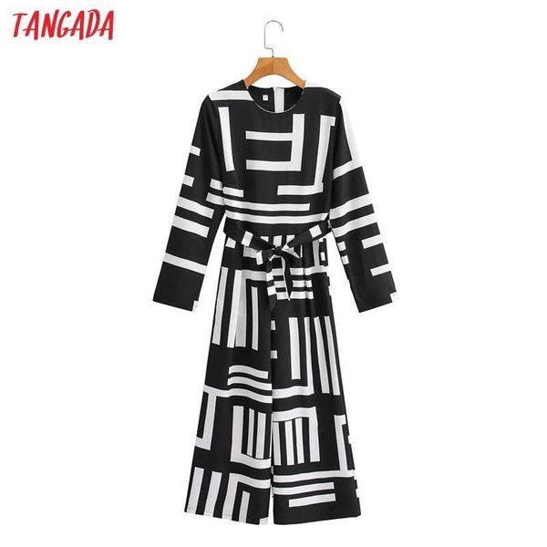 tangada women geometry print long jumpsuit with slash long sleeve pocket female casual jumpsuit 1f218 210609, Black;white
tangada women geometry print long jumpsuit with slash long sleeve pocket female casual jumpsuit 1f218 210609, Black;white