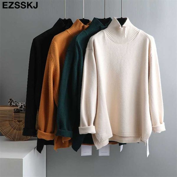 autumn winter splitside oversize thick sweater pullovers women loose cashmere turtleneck big size sweater pullover female 211221, White;black
autumn winter splitside oversize thick sweater pullovers women loose cashmere turtleneck big size sweater pullover female 211221, White;black