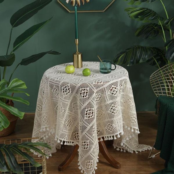 table cloth round crochet european american style openwork handmade retro tablecloth christmas wedding cover
table cloth round crochet european american style openwork handmade retro tablecloth christmas wedding cover