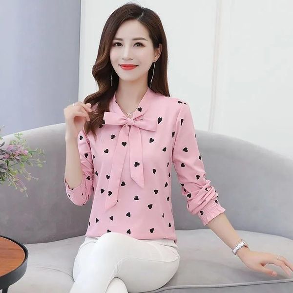 women's blouses & shirts spring summer blouse long sleeve fashion print shirt loose large elegant chiffon office lady blusa, White
women's blouses & shirts spring summer blouse long sleeve fashion print shirt loose large elegant chiffon office lady blusa, White
