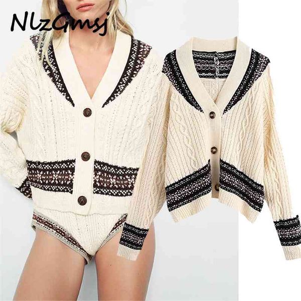 sweater women vintage contrast patchwork jacquard knitting female chic long sleeve breasted cardigans 210628, White
sweater women vintage contrast patchwork jacquard knitting female chic long sleeve breasted cardigans 210628, White