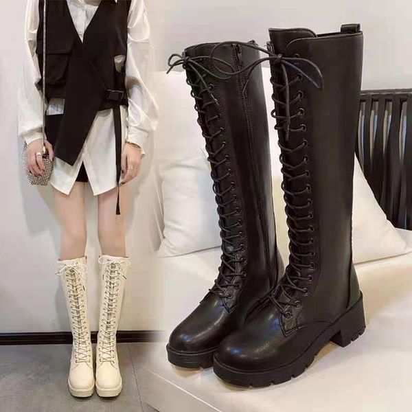 boots fashion women winter warm shoes 6cm high heel knee around toe zip and lace up botas mujer size 35-39, Black
boots fashion women winter warm shoes 6cm high heel knee around toe zip and lace up botas mujer size 35-39, Black