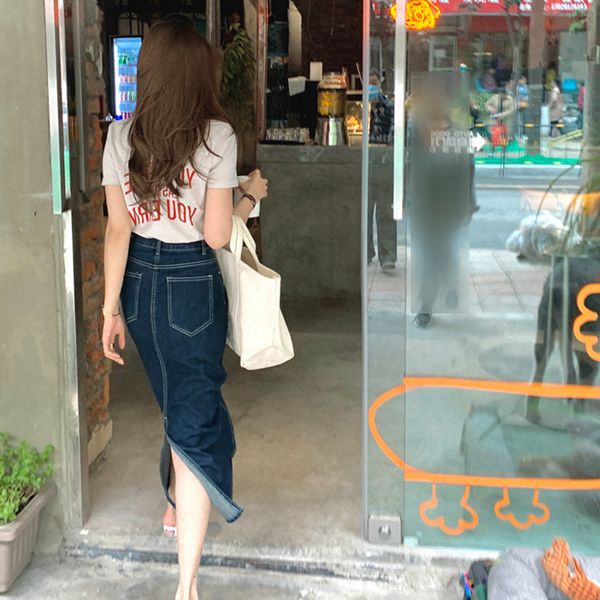 skirts 2021 high waist fashion casual bag hip split denim a-line medium long summer thin skirt trend, Black
skirts 2021 high waist fashion casual bag hip split denim a-line medium long summer thin skirt trend, Black