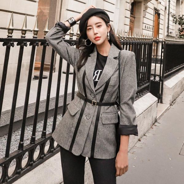 women's jackets casual women autumn and winter korean single-breasted turn-down collar long sleeve suit coat outerwear, Black;brown
women's jackets casual women autumn and winter korean single-breasted turn-down collar long sleeve suit coat outerwear, Black;brown