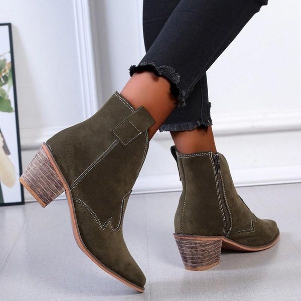 boots female autumn ladies thick heels high shoes large size women's straps casual leather, Black
boots female autumn ladies thick heels high shoes large size women's straps casual leather, Black