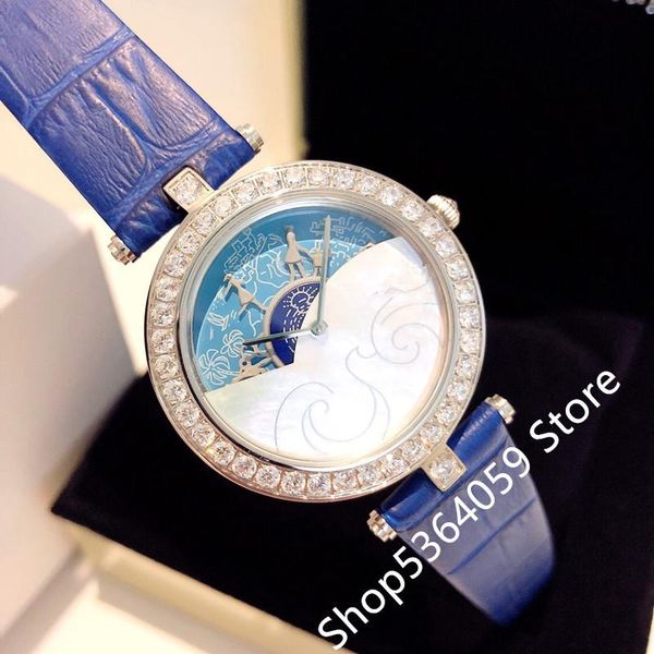 wristwatches brand genuine leather watch luxury lady kids fashion famous moon waistwatch mother of pearl dial watches gift, Slivery;brown
wristwatches brand genuine leather watch luxury lady kids fashion famous moon waistwatch mother of pearl dial watches gift, Slivery;brown