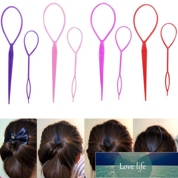 2 pcs/set ponytail creator plastic magic loop styling tools black tail clip hair braid maker styling tool fashion, Silver
2 pcs/set ponytail creator plastic magic loop styling tools black tail clip hair braid maker styling tool fashion, Silver