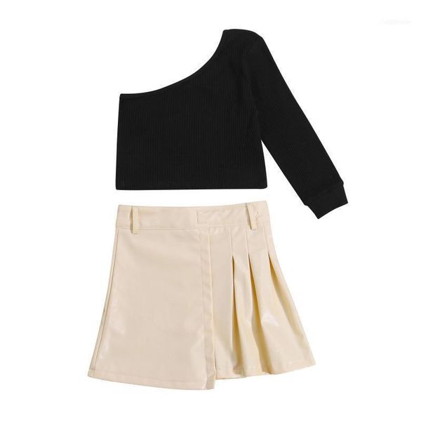 clothing sets 2pcs kids summer costume girls clothes set solid color long sleeves t-shirt + leather short skirt fashion 3-6 years11, White
clothing sets 2pcs kids summer costume girls clothes set solid color long sleeves t-shirt + leather short skirt fashion 3-6 years11, White