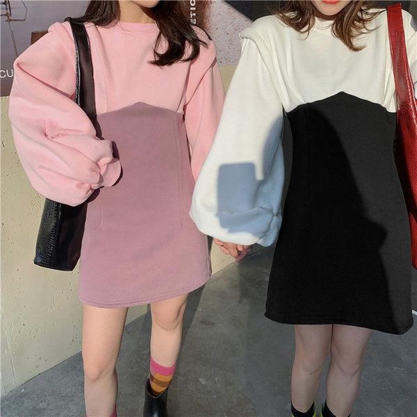 woman dresses autumn winter retro multicolor hoodie dress vestido de mujer femme robe casual, Black;gray
woman dresses autumn winter retro multicolor hoodie dress vestido de mujer femme robe casual, Black;gray