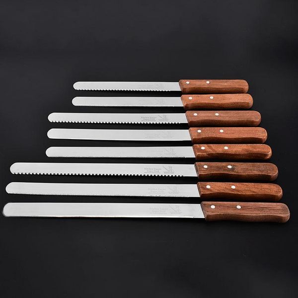 baking & pastry tools wooden handle stainless steel bread knife serrated cake cream spatula toast slicer cutter for cutting cheese tool
baking & pastry tools wooden handle stainless steel bread knife serrated cake cream spatula toast slicer cutter for cutting cheese tool