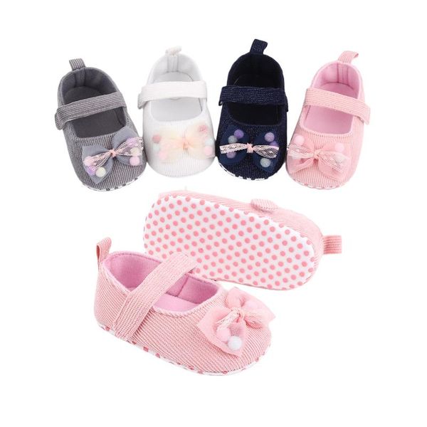 first walkers girl's solid princess shoes, soft anti-slip flats sole baby shoes with bowknot decoration, 0-18m
first walkers girl's solid princess shoes, soft anti-slip flats sole baby shoes with bowknot decoration, 0-18m