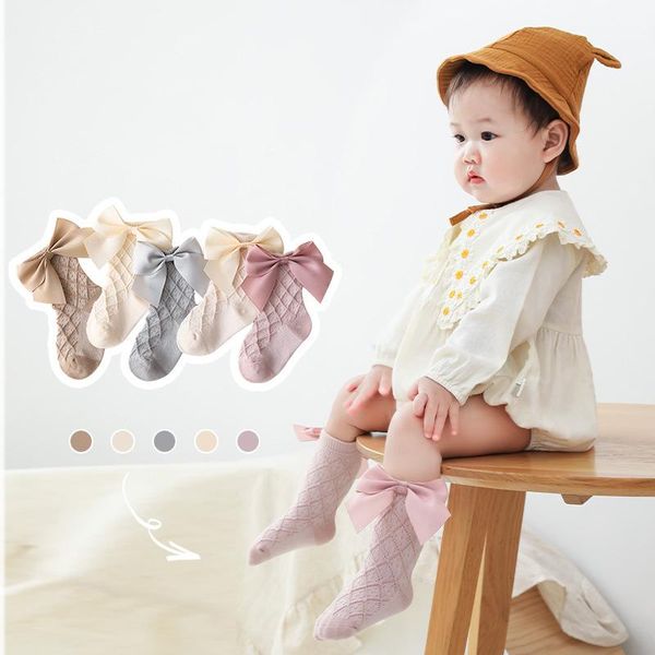 socks wecute baby kids for 0-5years child spring and autumn bow soft cotton comfortable breathable girl, Pink;yellow 
socks wecute baby kids for 0-5years child spring and autumn bow soft cotton comfortable breathable girl, Pink;yellow