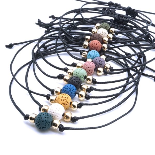 10mm colorful black white lava stone beads lover couple bracelet adjustable rope wristband essential oil diffuser jewelry gift, Golden;silver
10mm colorful black white lava stone beads lover couple bracelet adjustable rope wristband essential oil diffuser jewelry gift, Golden;silver