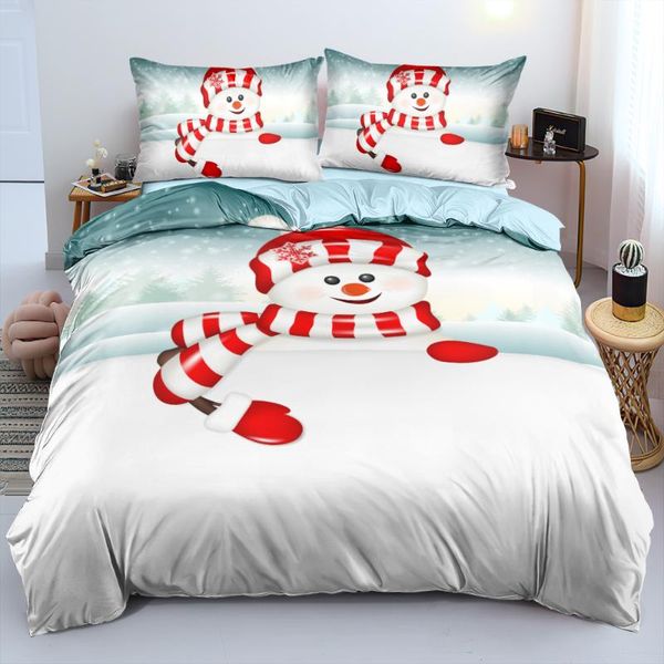 bedding sets 3d bed linen custom christmas snowman duvet cover bag and pillow sham full twin super king size home textile
bedding sets 3d bed linen custom christmas snowman duvet cover bag and pillow sham full twin super king size home textile