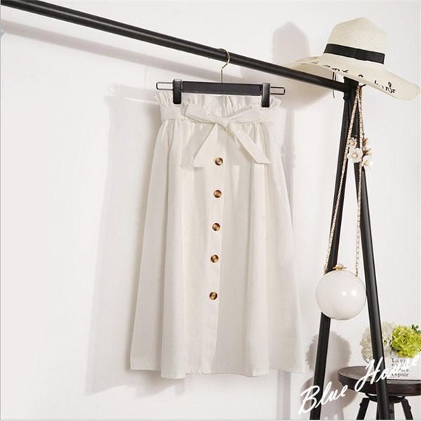 spring summer casual elegant all-match a-line women skirt high waist loose female skirts single-breasted solid color, Black
spring summer casual elegant all-match a-line women skirt high waist loose female skirts single-breasted solid color, Black