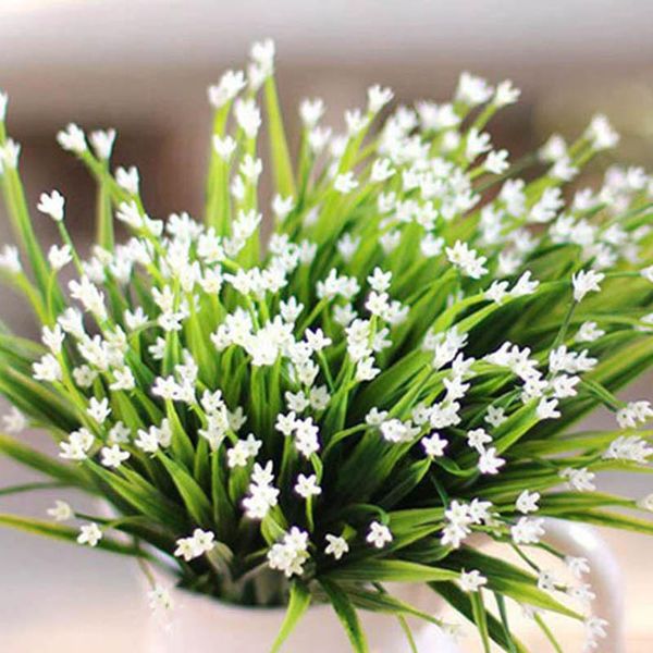 7-fork plastic artificial flowers green grass plants home office desk decorative leaves party decors 5 colors & wreaths
7-fork plastic artificial flowers green grass plants home office desk decorative leaves party decors 5 colors & wreaths